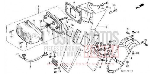 FEU ARRIERE MTX125RWF de 1985